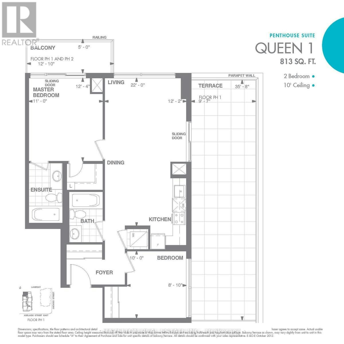 PH103-460 Adelaide Street E, Toronto, ON, M5A 0E7 - 2