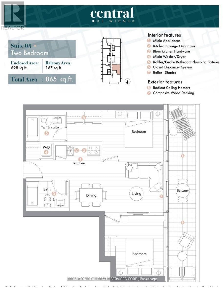 3605-38 Widmer Street, Toronto, ON, M5V 2E9 - 5