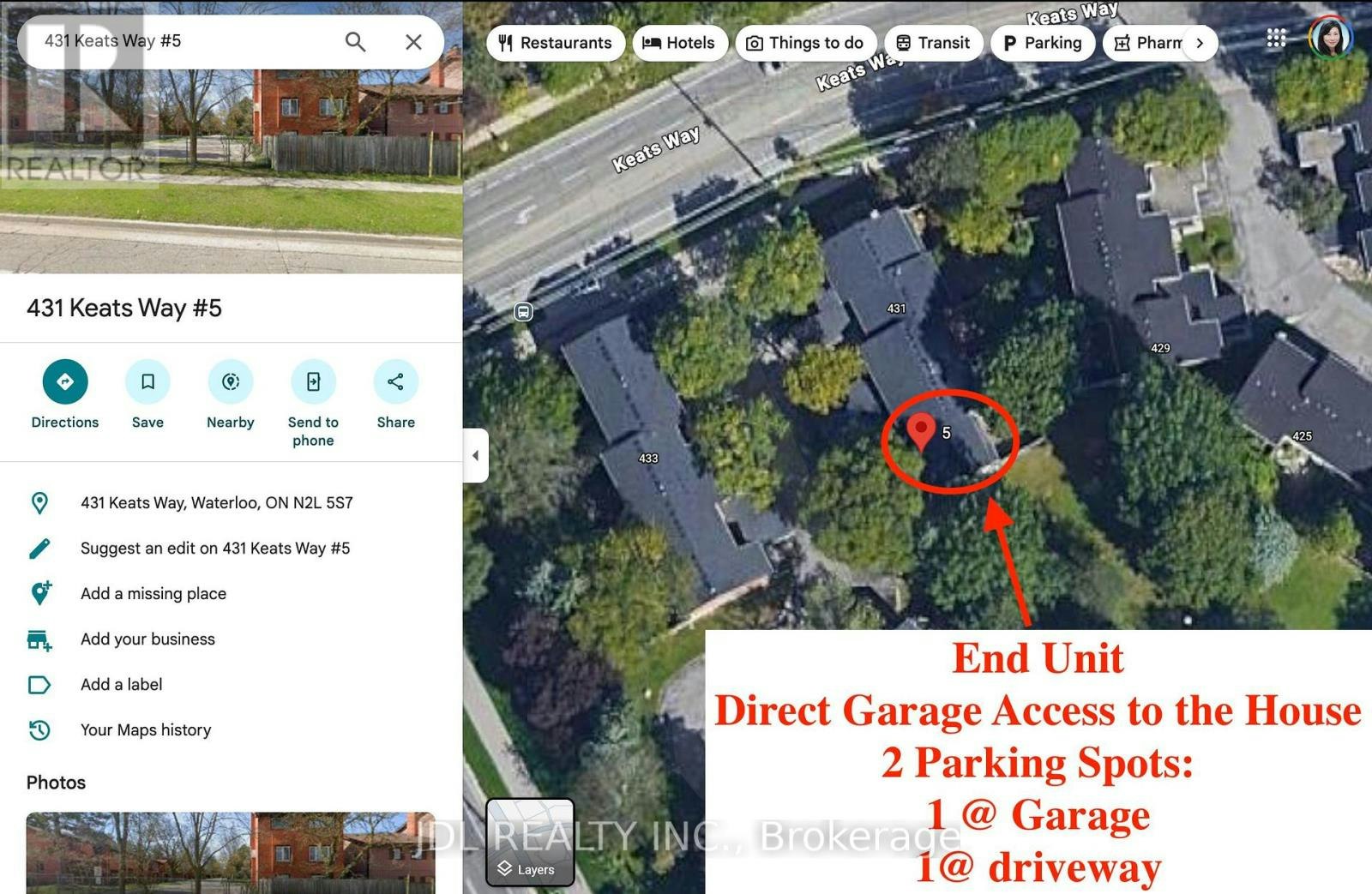 5-431 Keats Way, Waterloo, ON, N2L 5S7