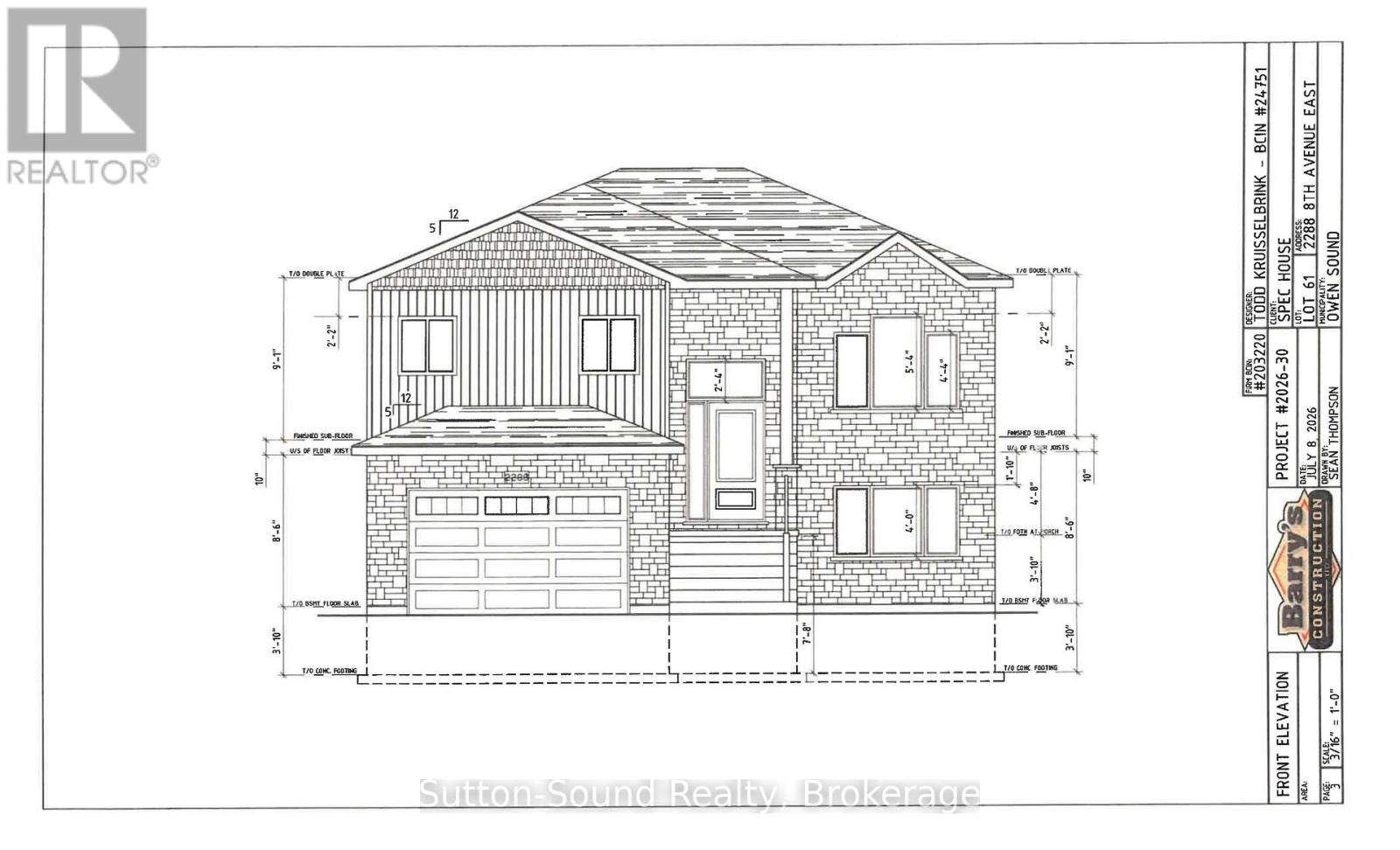 2288 8th Avenue E, Owen Sound, ON, N4K 6X1