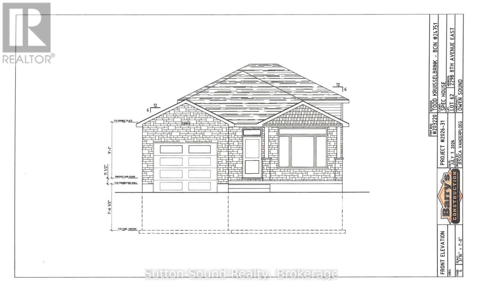 2298 8th Avenue E, Owen Sound, ON, N4K 6X1