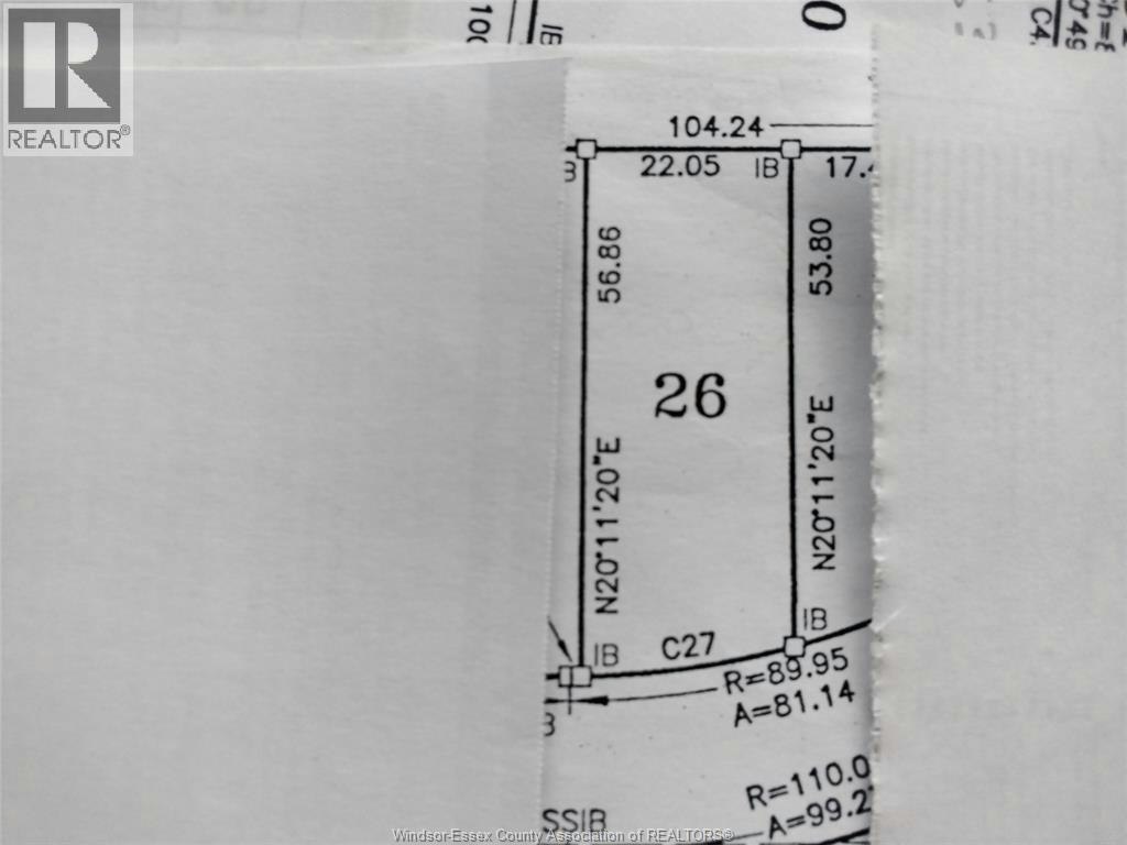 LOT 26-V/L Pallies, Lasalle, ON, N9J 0E7