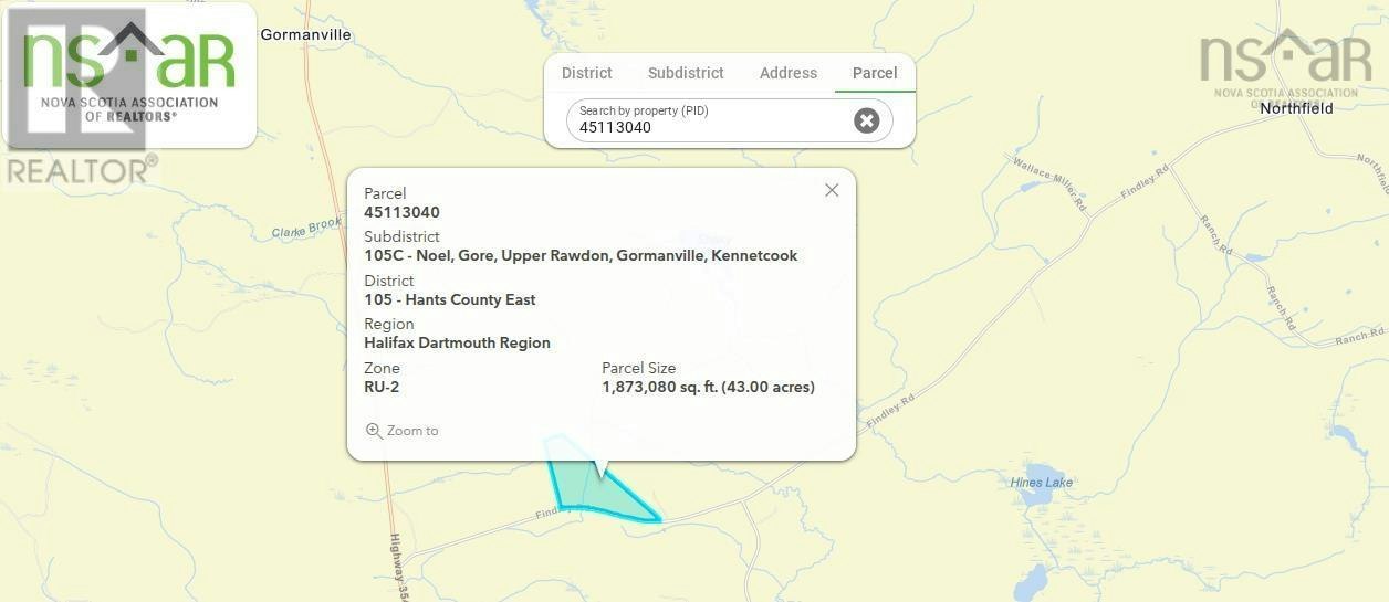 43 Acres Findley Road, North Noel Road, NS, B0N 1T0