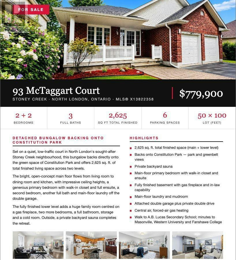 93 Mctaggart Court, London, ON, N5X 3L9