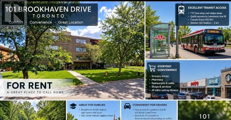 305-101 Brookhaven Drive, Toronto, ON, M6M 4P1