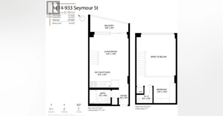 1114-933 Seymour Street, Vancouver, BC, V6B 6L6 - 6