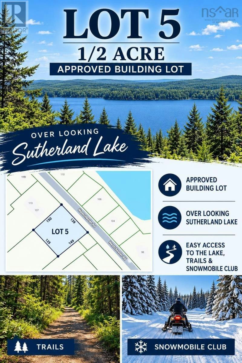 Lot-5 Westchester Road, Sutherland Lake, NS, B0M 1G0