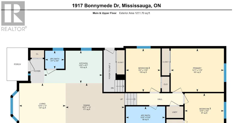 MAIN-1917 Bonnymede Drive, Mississauga, ON, L5J 1E2 - 2