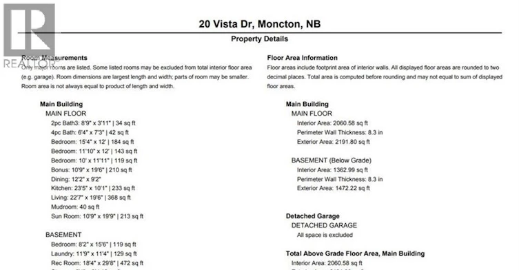 20 Vista Drive, Moncton, NB, E1A 4L5 - 20