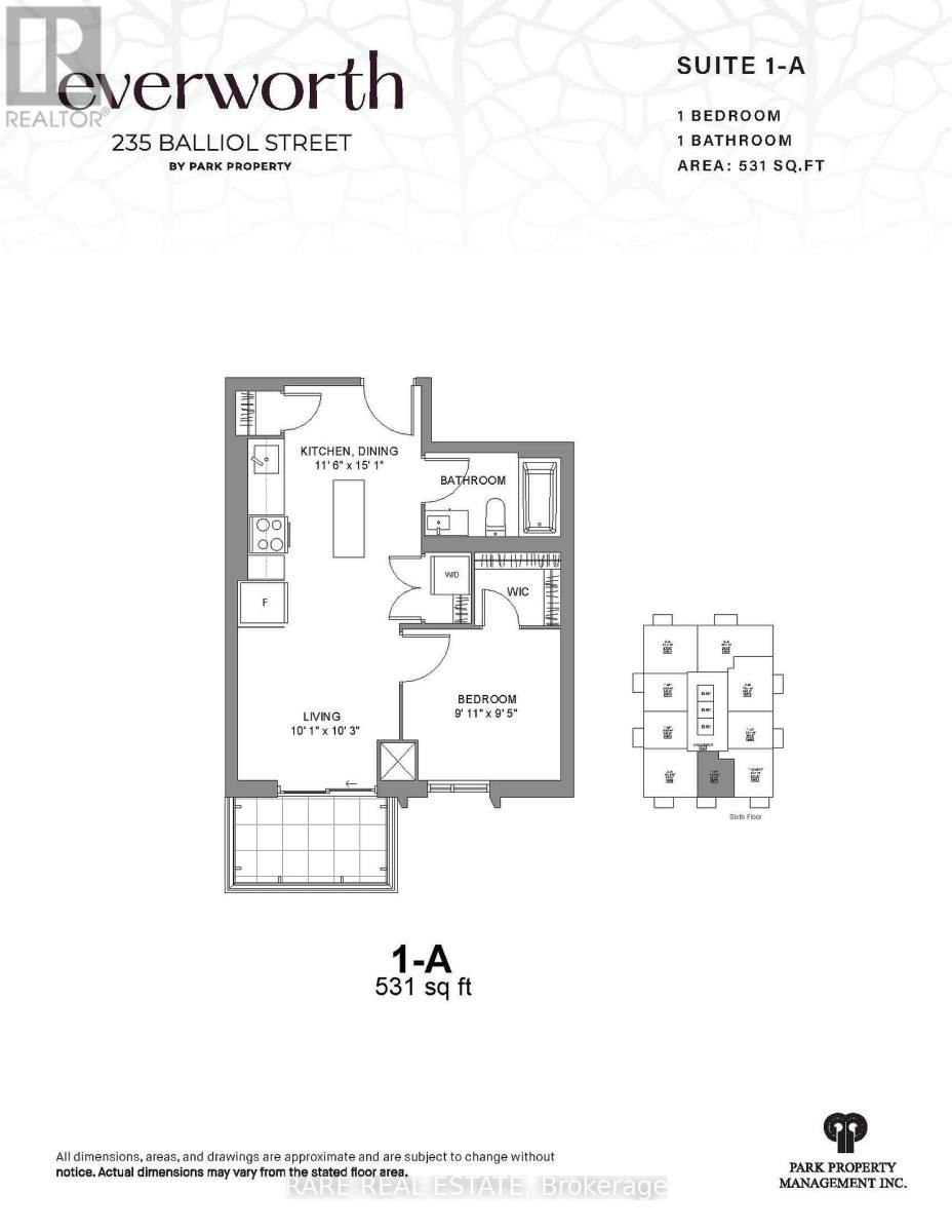 1407-235 Ballioll Street, Toronto, ON, M4S 1C7 - 2