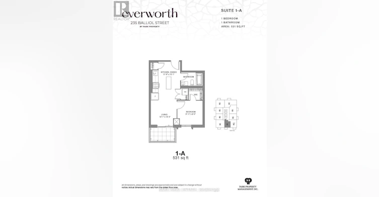1407-235 Ballioll Street, Toronto, ON, M4S 1C7 - 2