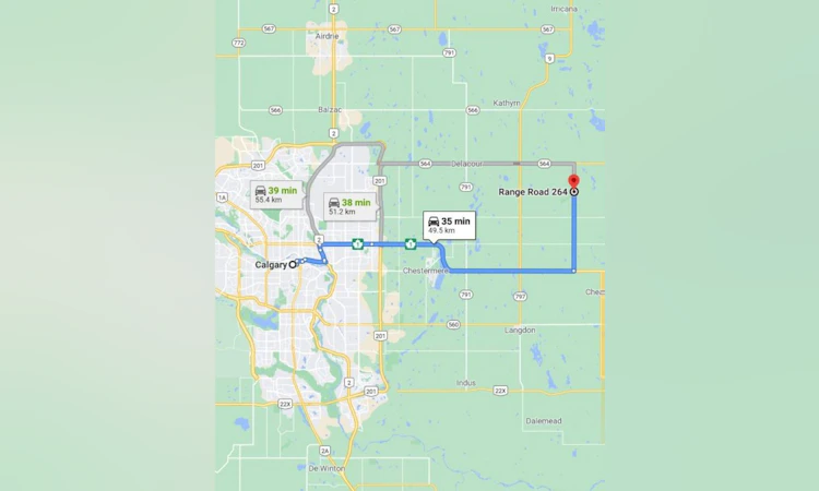 W4R26T25S16QNE Range Road 264 Range