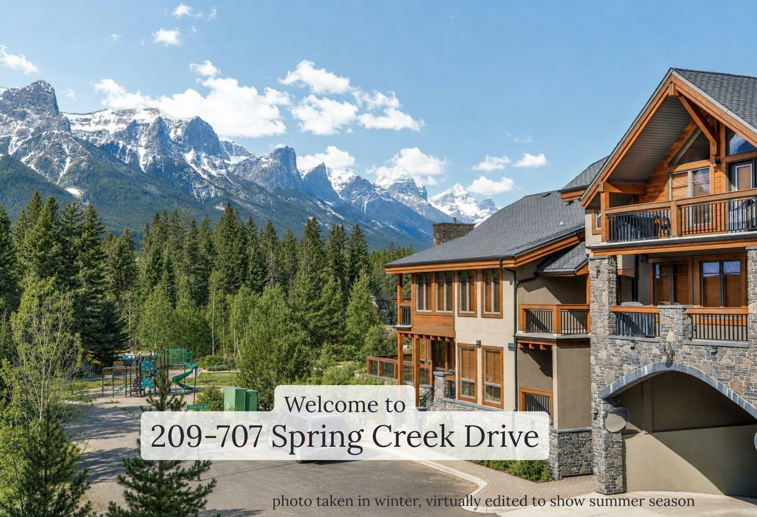 209-707 Spring Creek Drive, Canmore, AB, T1W 0C7