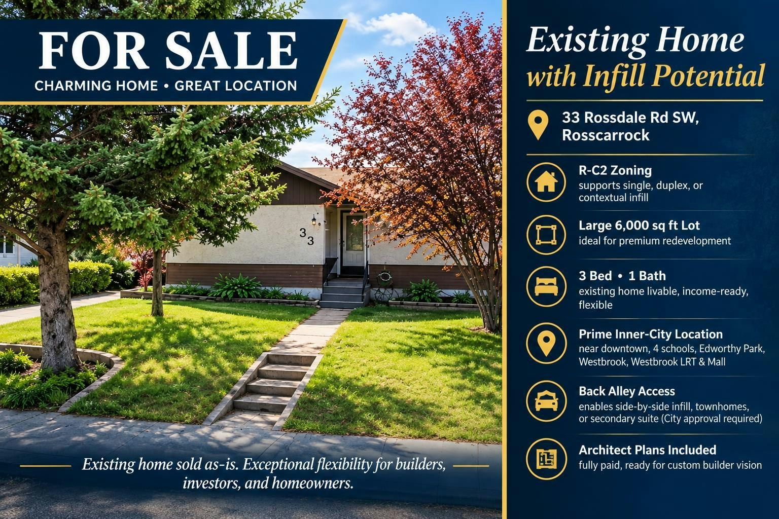33 Rossdale Road SW, Calgary, AB, T3C 2P1