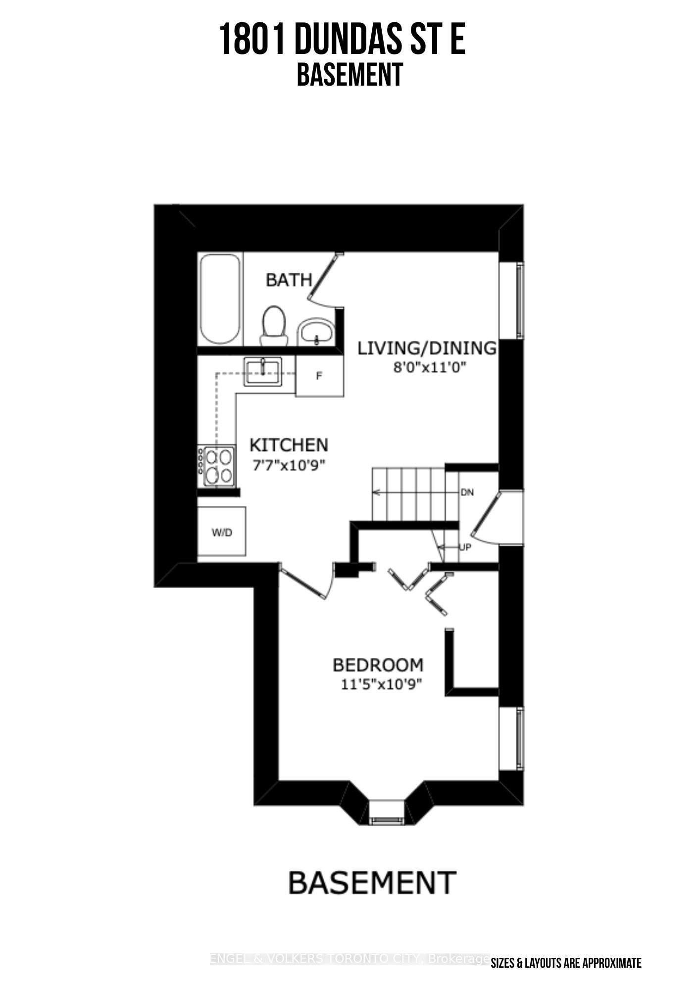 Basement-1801 Dundas Street E, Toronto, ON, M4L 1M4 - 2