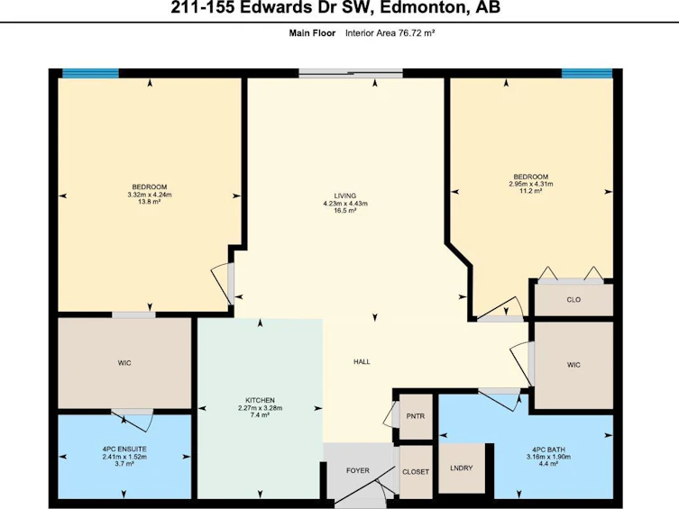 211-155 Edwards Drive, Edmonton, AB, T6X 1N6 - 45