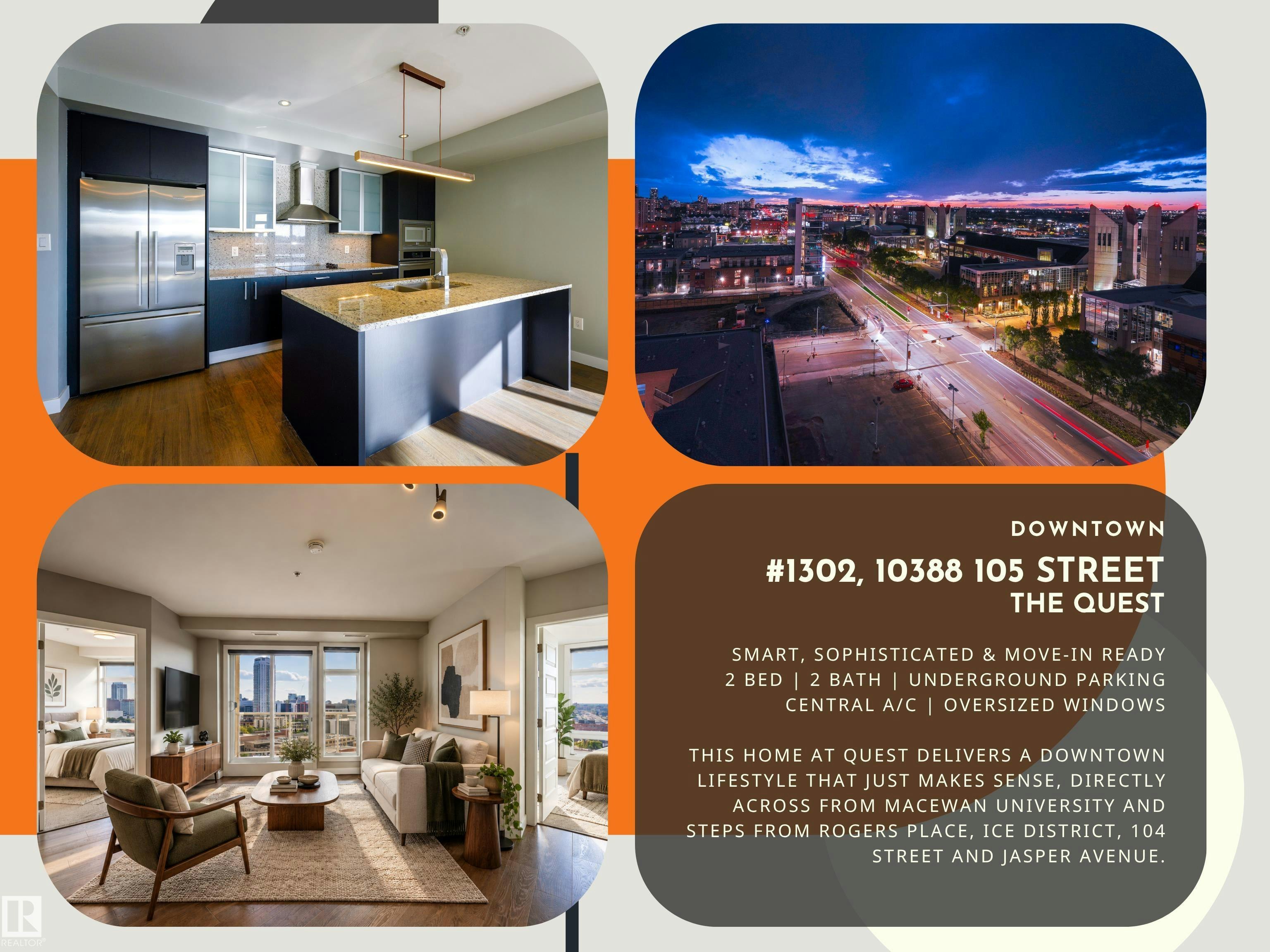 1302-10388 105 Street, Edmonton, AB, T5J 0C2
