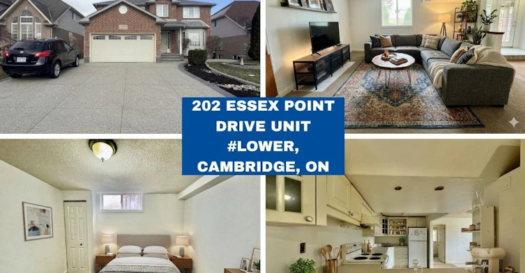 Lower-202 Essex Point Drive, Cambridge, ON, N1T 1Z1