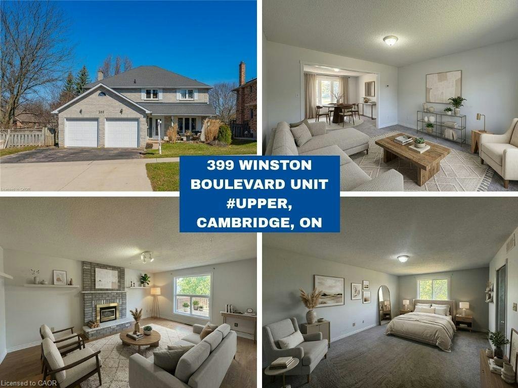 Upper-399 Winston Boulevard, Cambridge, ON, N3C 3Y2