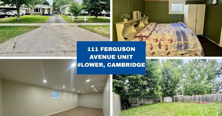 Lower-111 Ferguson Avenue, Cambridge, ON, N1R 6E9