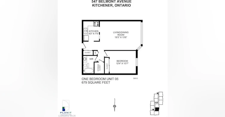 805-547 Belmont Avenue, Kitchener, ON, N2M 5E7 - 7