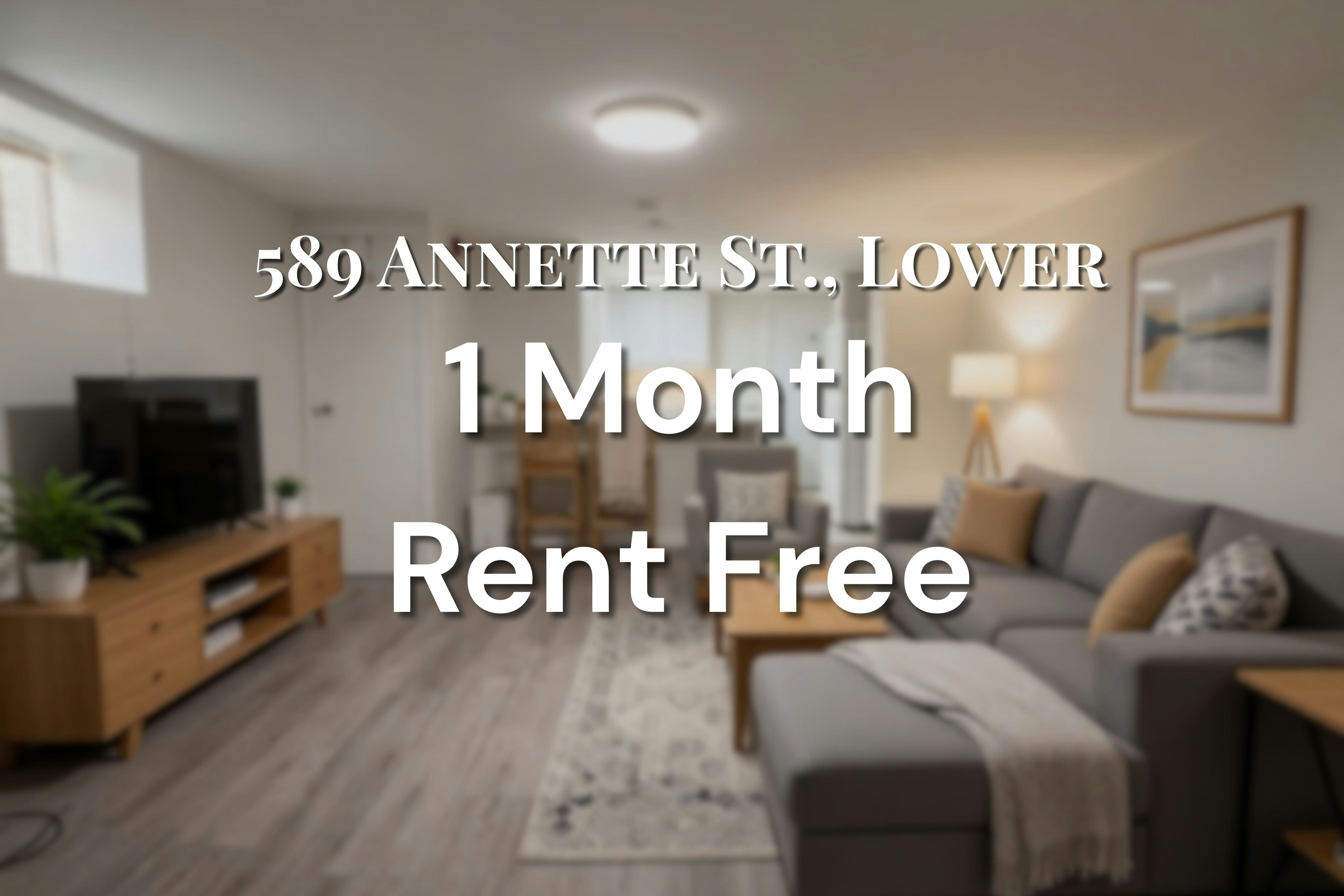 BSMT-589 Annette Street Bsmt, Toronto, ON, M6S 2C3