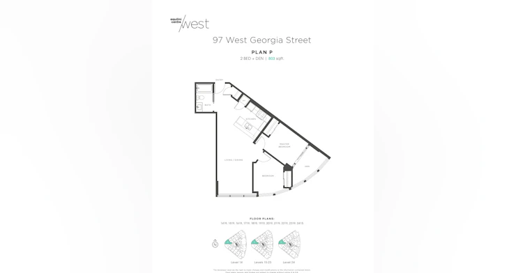 2119-97 West Georgia Street, Vancouver, BC, V6B 0N7 - 2