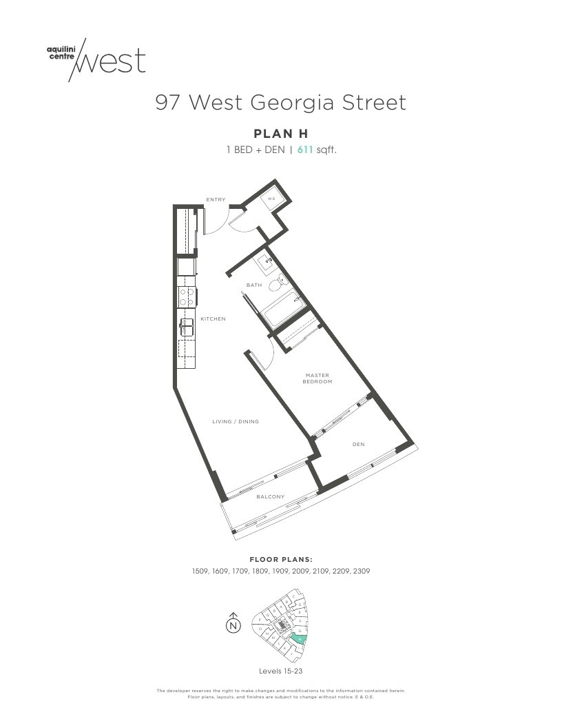 1905-97 West Georgia Street, Vancouver, BC, V6B 0N7 - 2