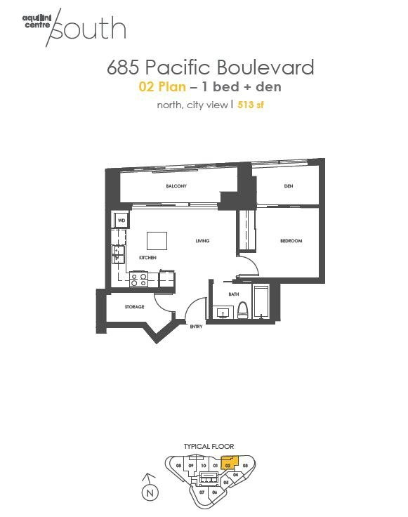 2602-685 Pacific Boulevard, Vancouver, BC, V6B 0R4 - 3