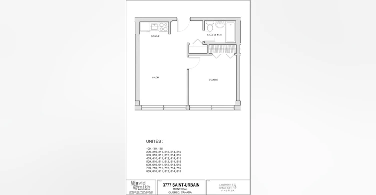 108-308-708-511-109-410-709-3777 St Urbain, Montréal, QC, H2W 1T5 - 5