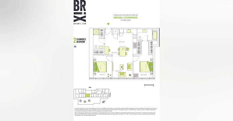 310-1090 De Bleury Rue, Montréal, QC, H2Z 0B7