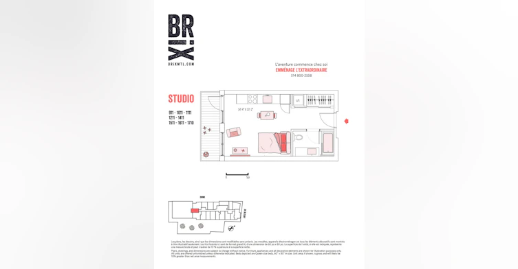1011-1090 De Bleury Rue, Montréal, QC, H2Z 0B7