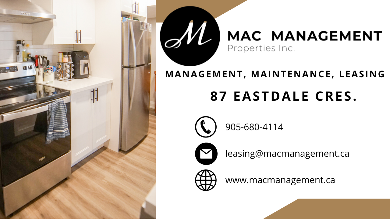 Lower-87 Eastdale Crescent, Welland, ON, L3B 1E9