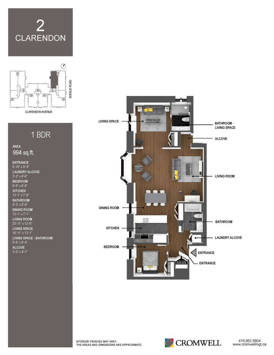 2 Clarendon Avenue, Toronto, ON, M4V 1H9 - 9