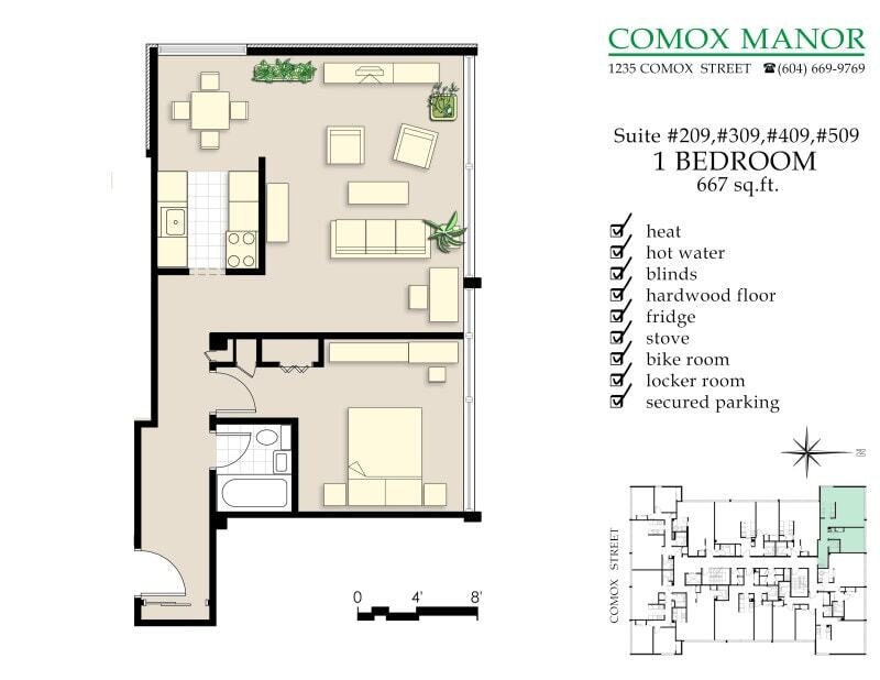 209-1235 Comox Street, Vancouver, BC, V6E 1K6 - 13