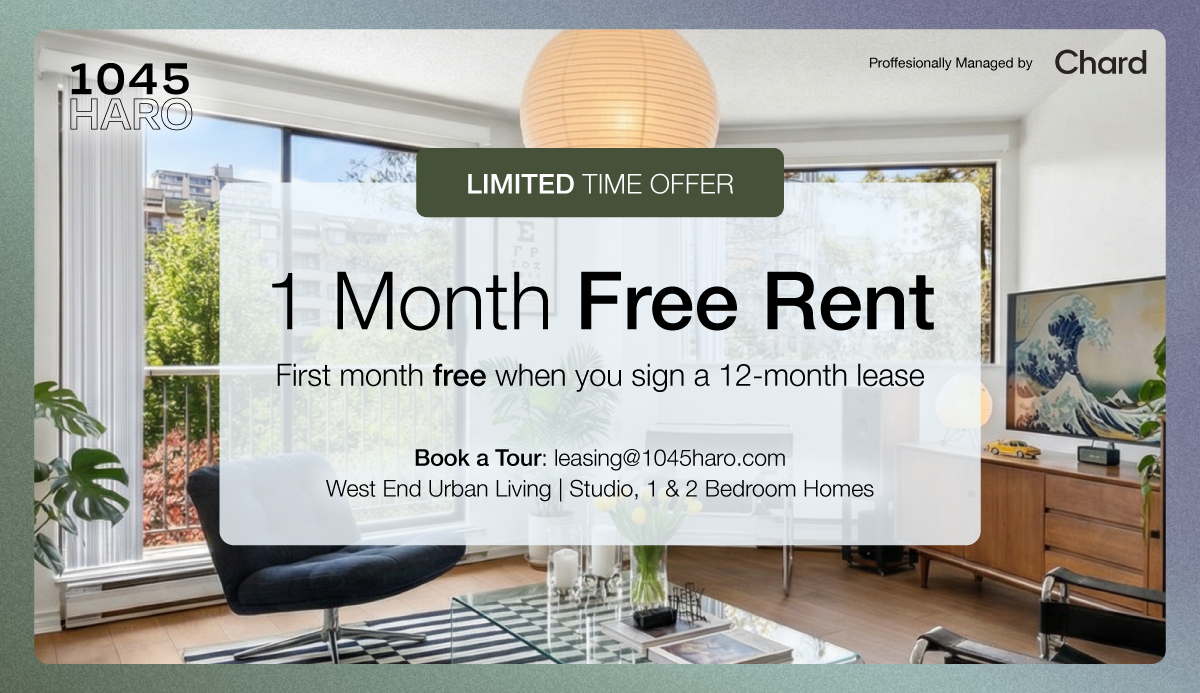 616-1045 Haro Street, Vancouver, BC, V6E 3Z8