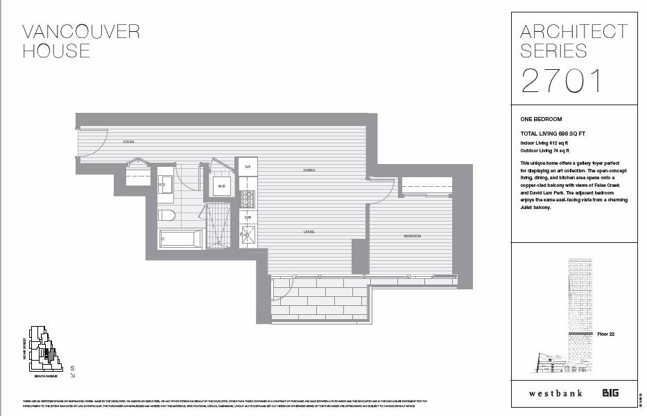 2701-1480 Howe Street, Vancouver, BC, V6Z 1C4 - 2
