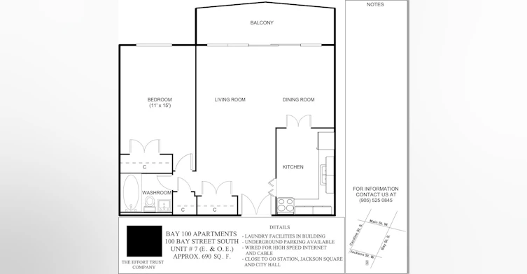 0206-100 Bay Street S, Hamilton, ON, L8P 3H3 - 3