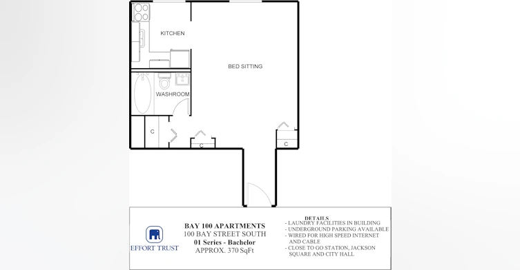 1201-100 Bay Street S, Hamilton, ON, L8P 3H3