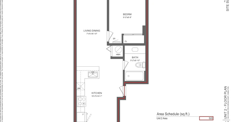 0102-155 Charlton Avenue East, Hamilton, ON, L8N 1Y8 - 2