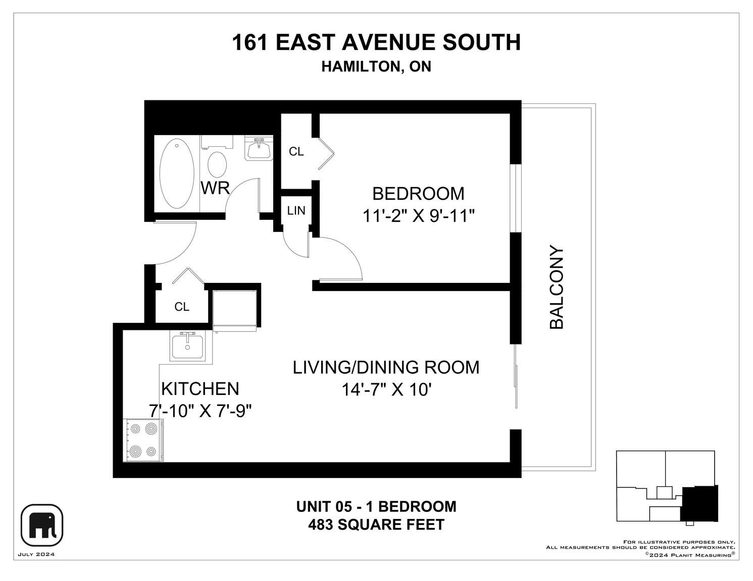 0405-161 East Avenue South, Hamilton, ON, L8N 2T8