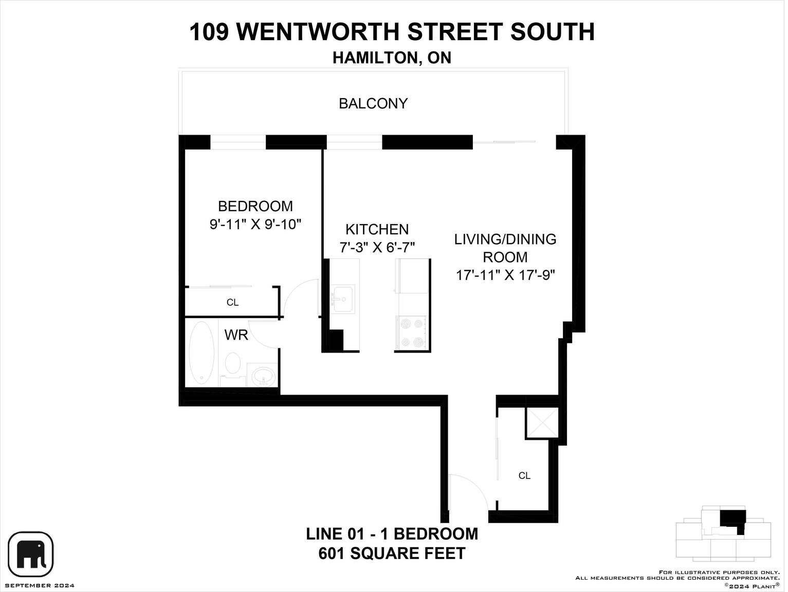0602-109 Wentworth Street South, Hamilton, ON, L8N 2Y8