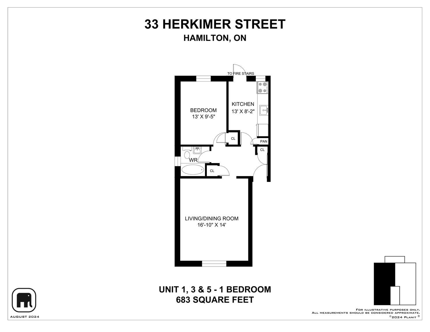 0001-41 Herkimer Street, Hamilton, ON, L8P 2G3