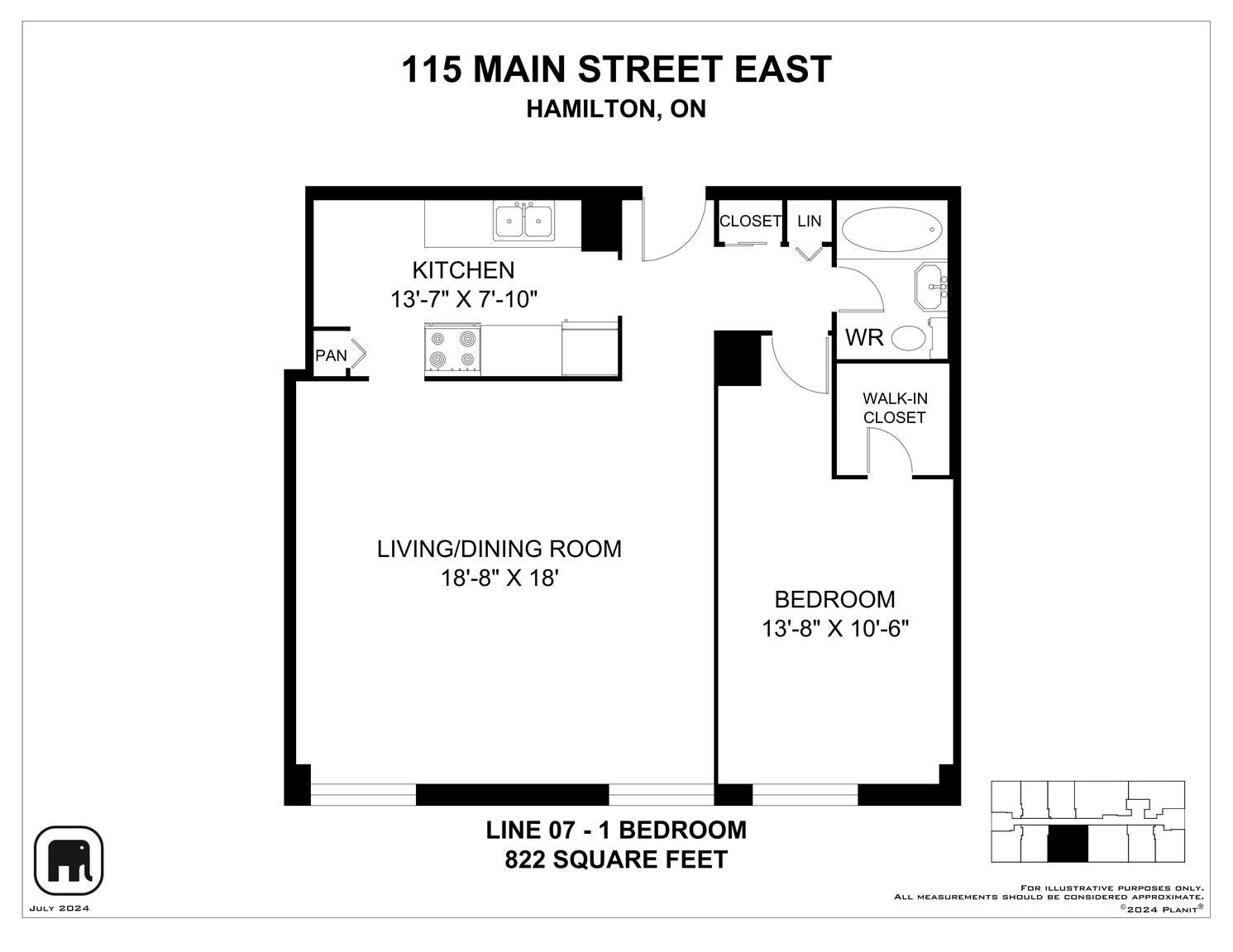 0807-115 Main Street East, Hamilton, ON, L8N 1G5