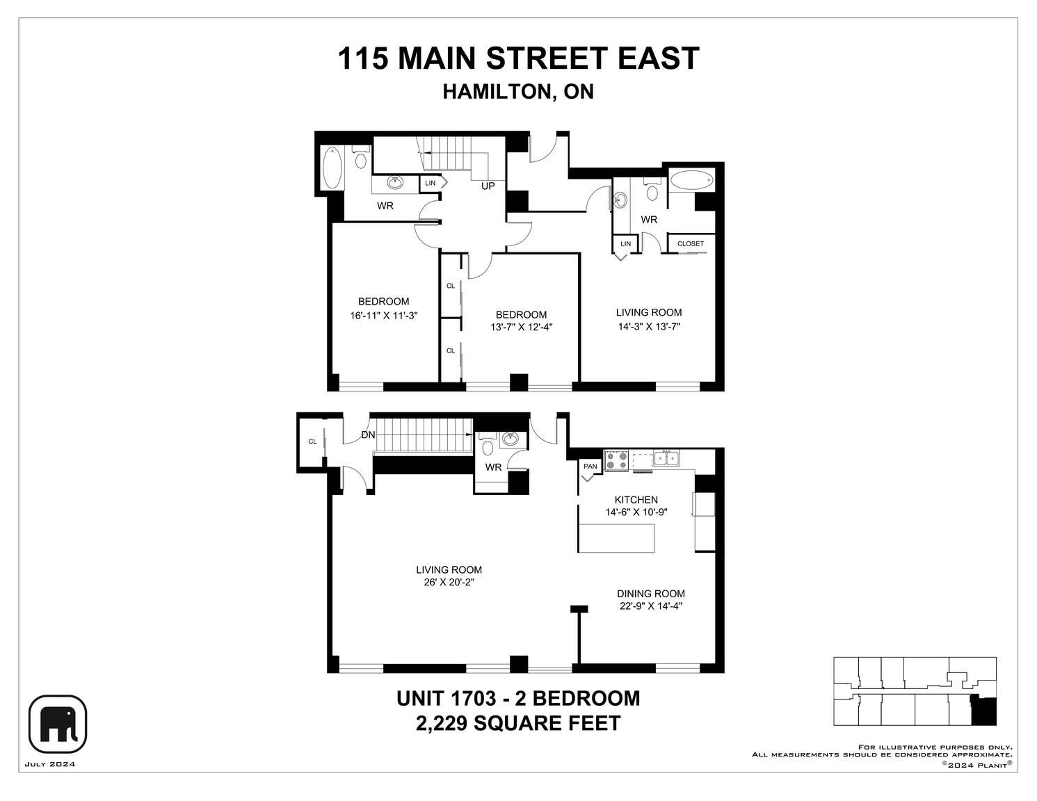 1703-115 Main Street East, Hamilton, ON, L8N 1G5