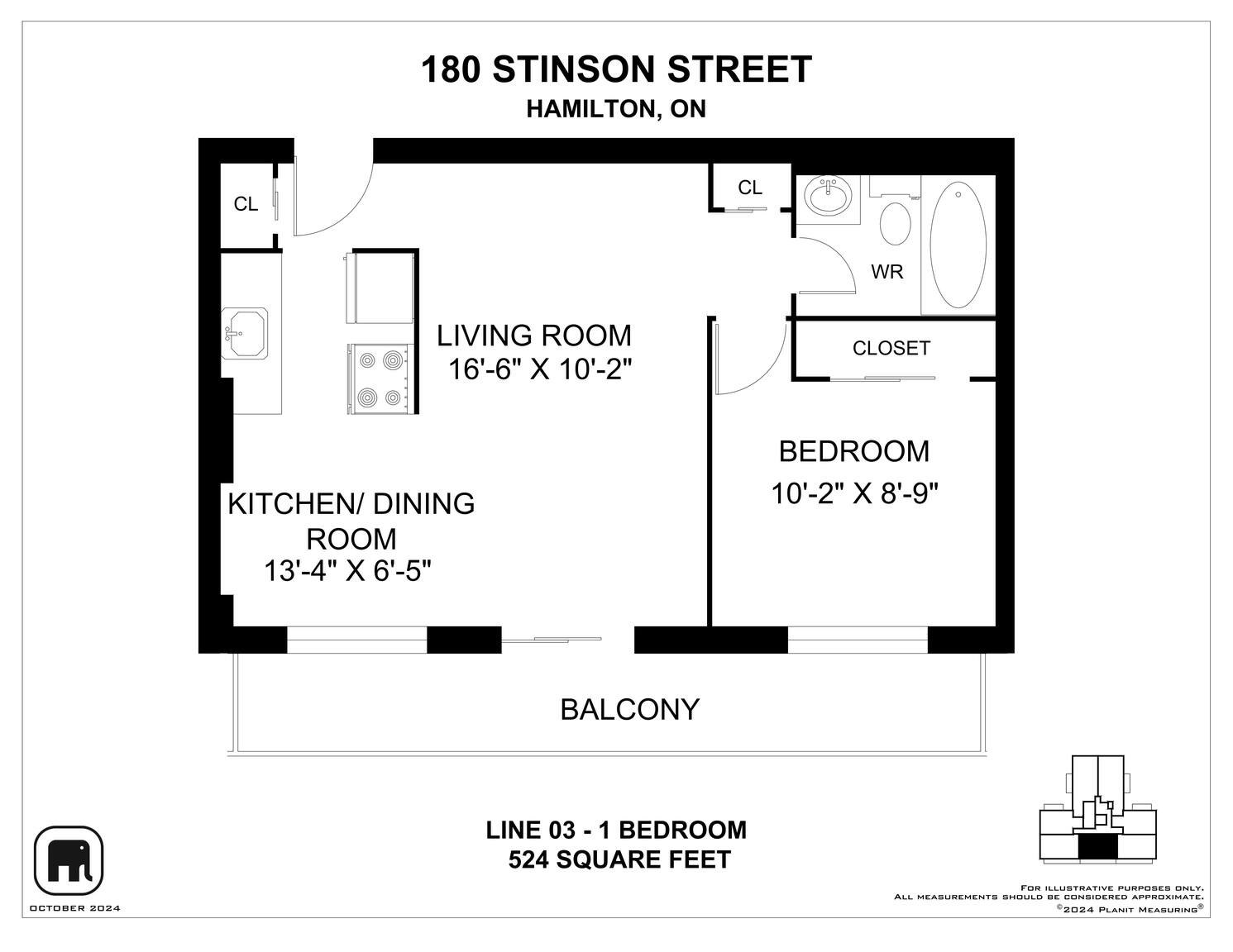 0305-180 Stinson Street, Hamilton, ON, L8N 1T1