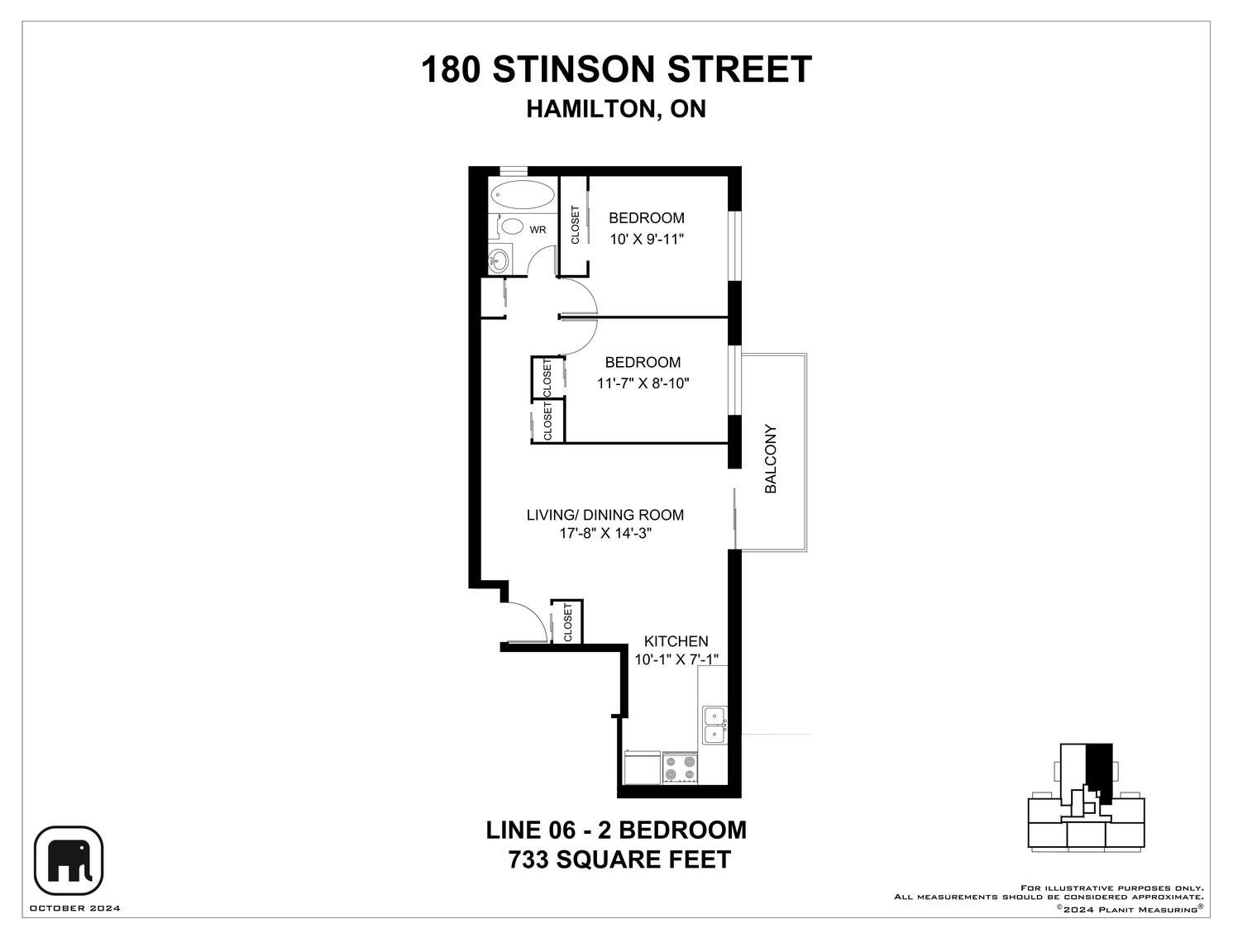 0606-180 Stinson Street, Hamilton, ON, L8N 1T1