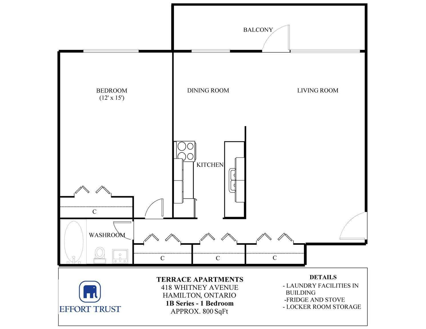 0306-418 Whitney Avenue, Hamilton, ON, L8S 2H8
