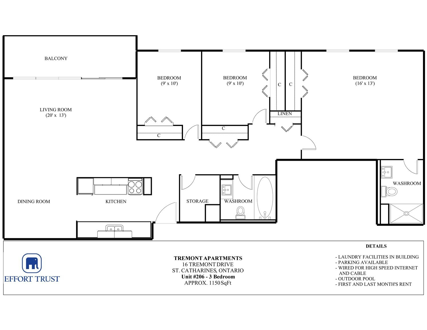 0406-16 Tremont Drive, St. Catharines, ON, L2T 3A9
