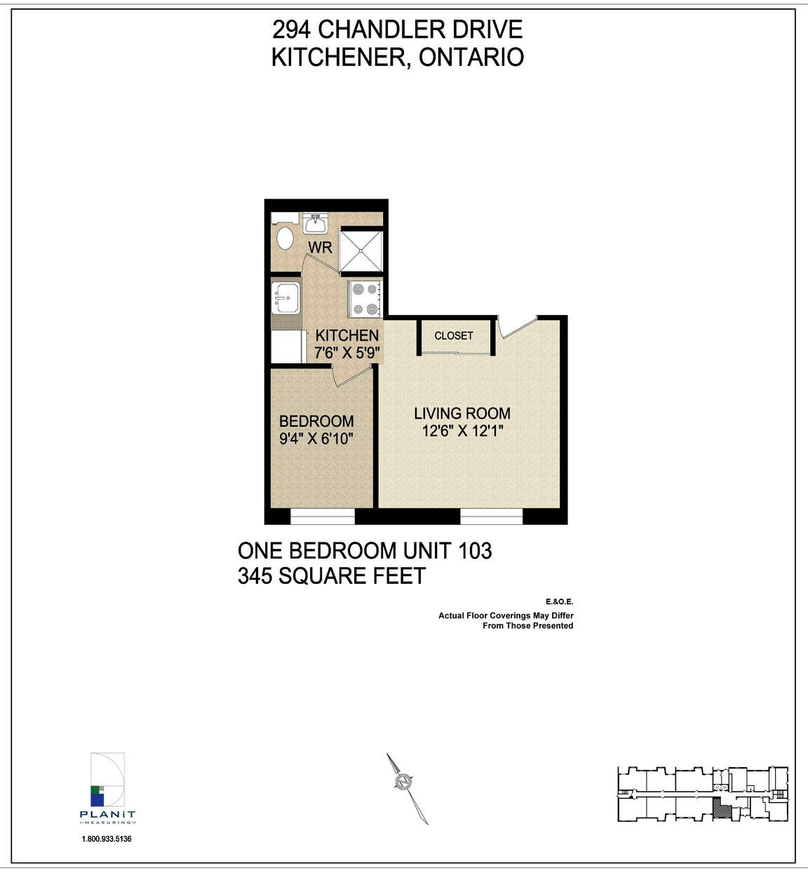 1307-294 Chandler Drive, Kitchener, ON, N2E 2K1 - 30